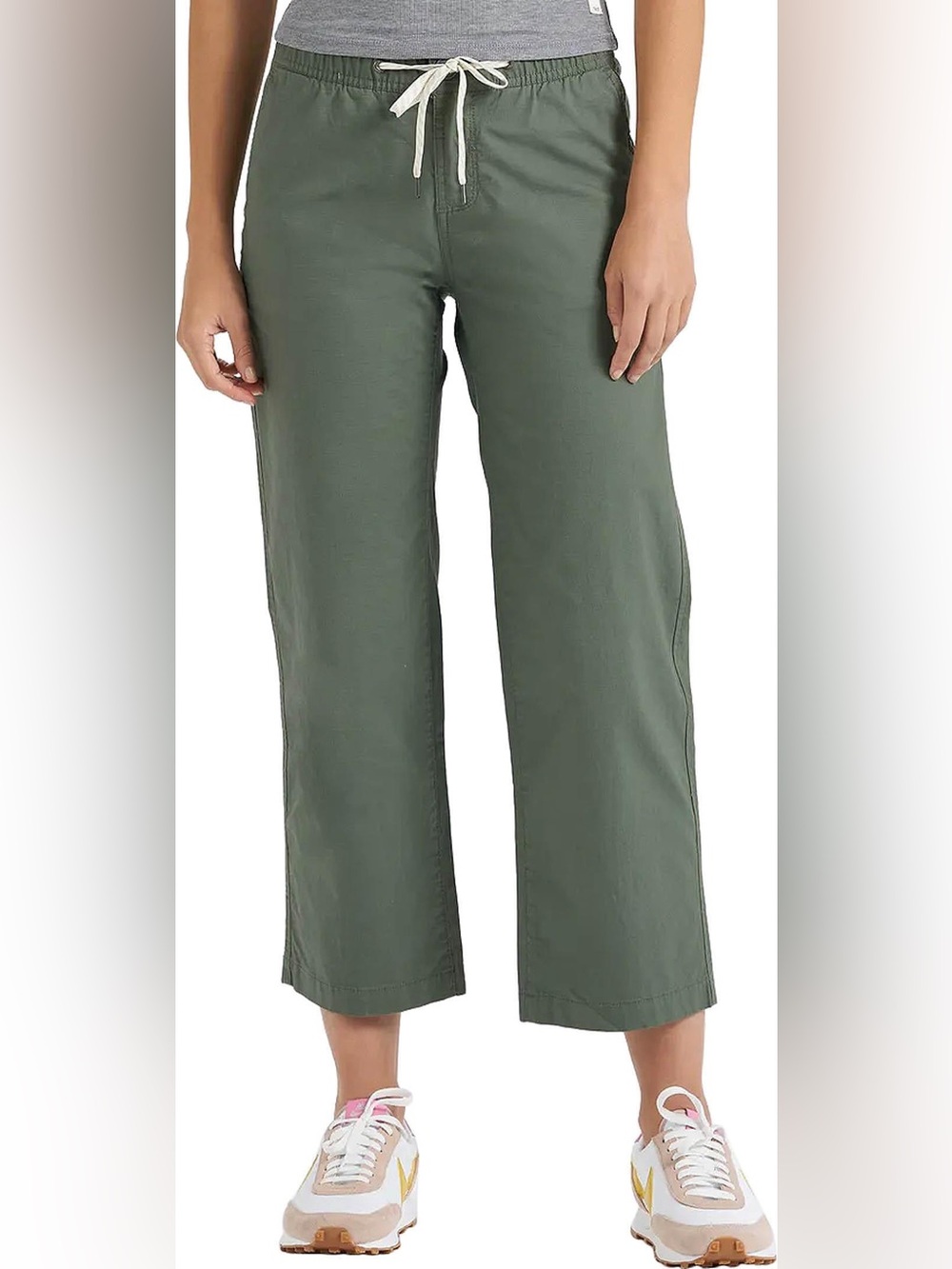 Vuori Ripstop Wide Leg Olive Green Pants